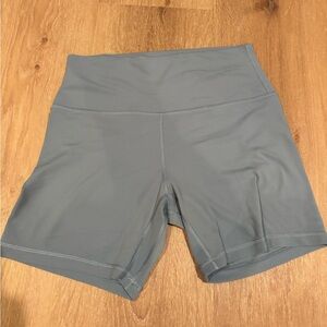 Lululemon blue biker shorts